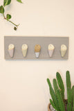 Ceramic and Wood Wall Planter - Horizontal