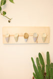 Ceramic and Wood Wall Planter - Horizontal