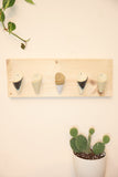 Ceramic and Wood Wall Planter - Horizontal