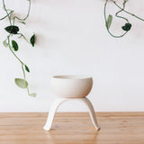 Ceramic Footed Planters, Shallow